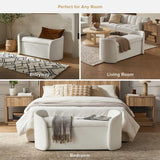 mopio Sophie 51" Ottoman Storage Bench, Entryway Bench with Storage
