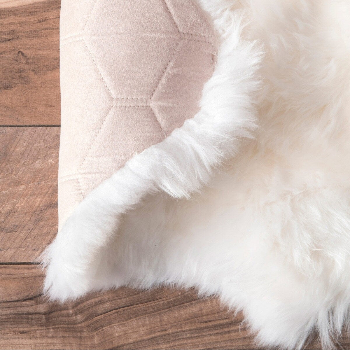 Nuloom Alexa Quatro Sheepskin Wool Four Pelt Shag Area Rug - 3' x 5'