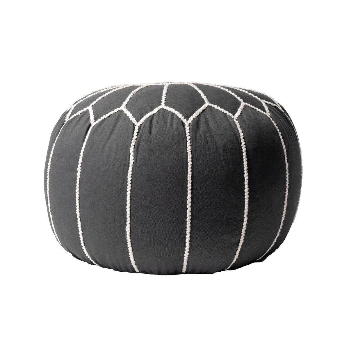 Nuloom Classic Moroccan Cotton Ottoman Pouf