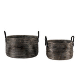 nuLOOM Melda Natural Blended Seagrass Baskets (2-piece set)