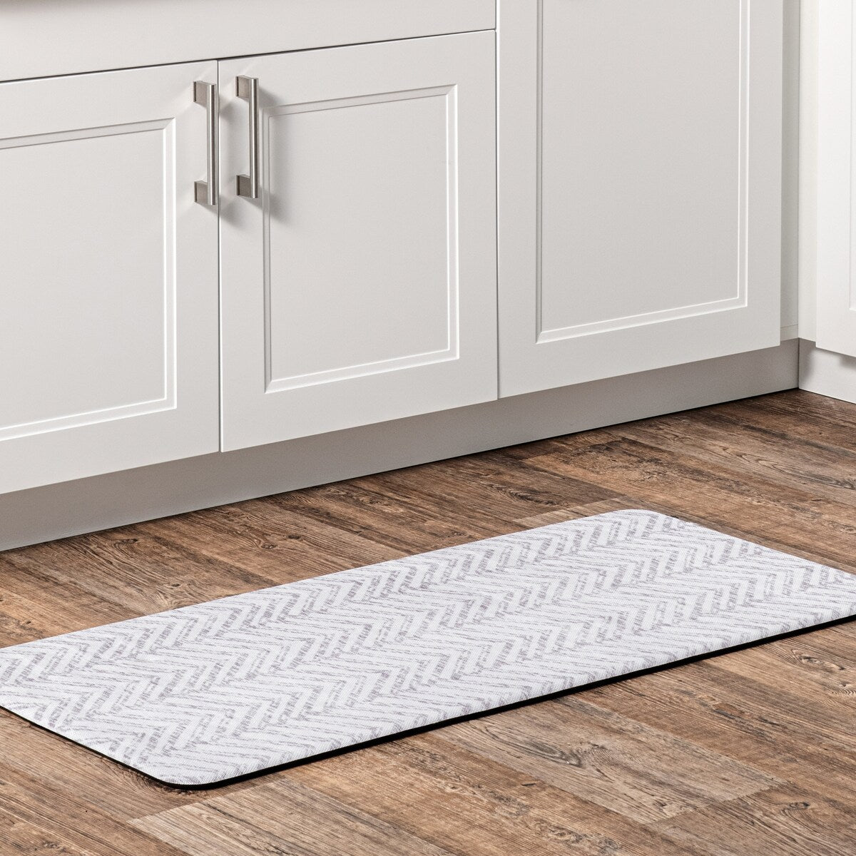 Nuloom Rosanne Geometric Anti Fatigue Kitchen or Laundry Room Comfort Mat