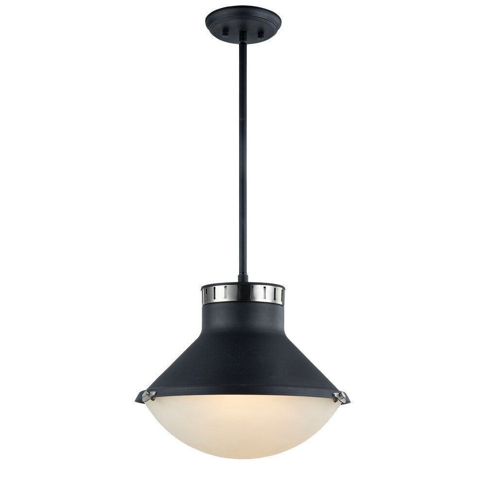 Madison Lighting Three Light Pendant Notting Matte Black & - Exact Size