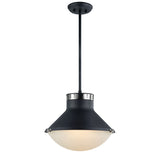 Madison Lighting Three Light Pendant Notting Matte Black & - Exact Size