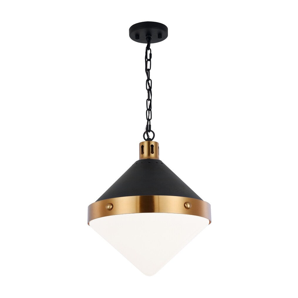Madison Lighting Three Light Pendant Sphericon Matte Black - Exact Size