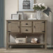 olid Wood Sideboard Console Table with 2 Drawers and Cabinets