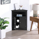 sideboard cabinet,corner cabinet,Bathroom Floor Corner Cabinet with Doors and Shelves, Kitchen, Living Room