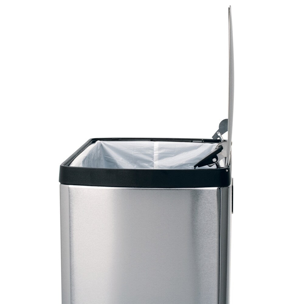 simplehuman Rectangular Step Brushed Stainless Steel Trash Can (13 Gallons)