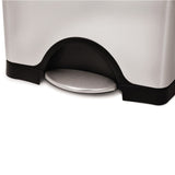 simplehuman Rectangular Step Brushed Stainless Steel Trash Can (13 Gallons)