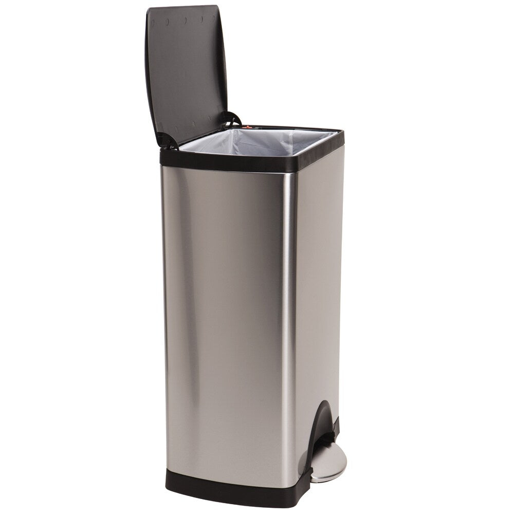 simplehuman Rectangular Step Brushed Stainless Steel Trash Can (13 Gallons)