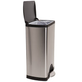 simplehuman Rectangular Step Brushed Stainless Steel Trash Can (13 Gallons)
