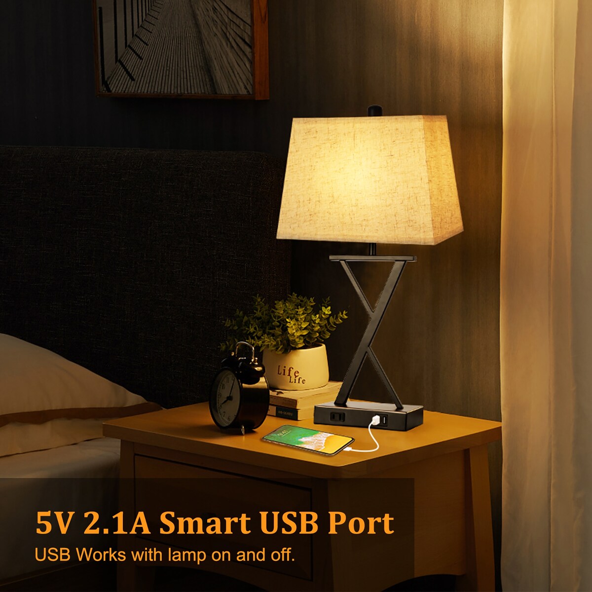 table lamp black - 6*6*7