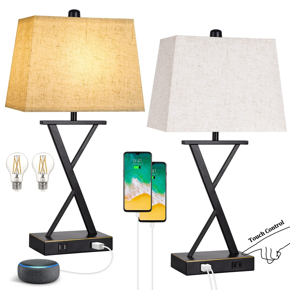 table lamp black - 6*6*7