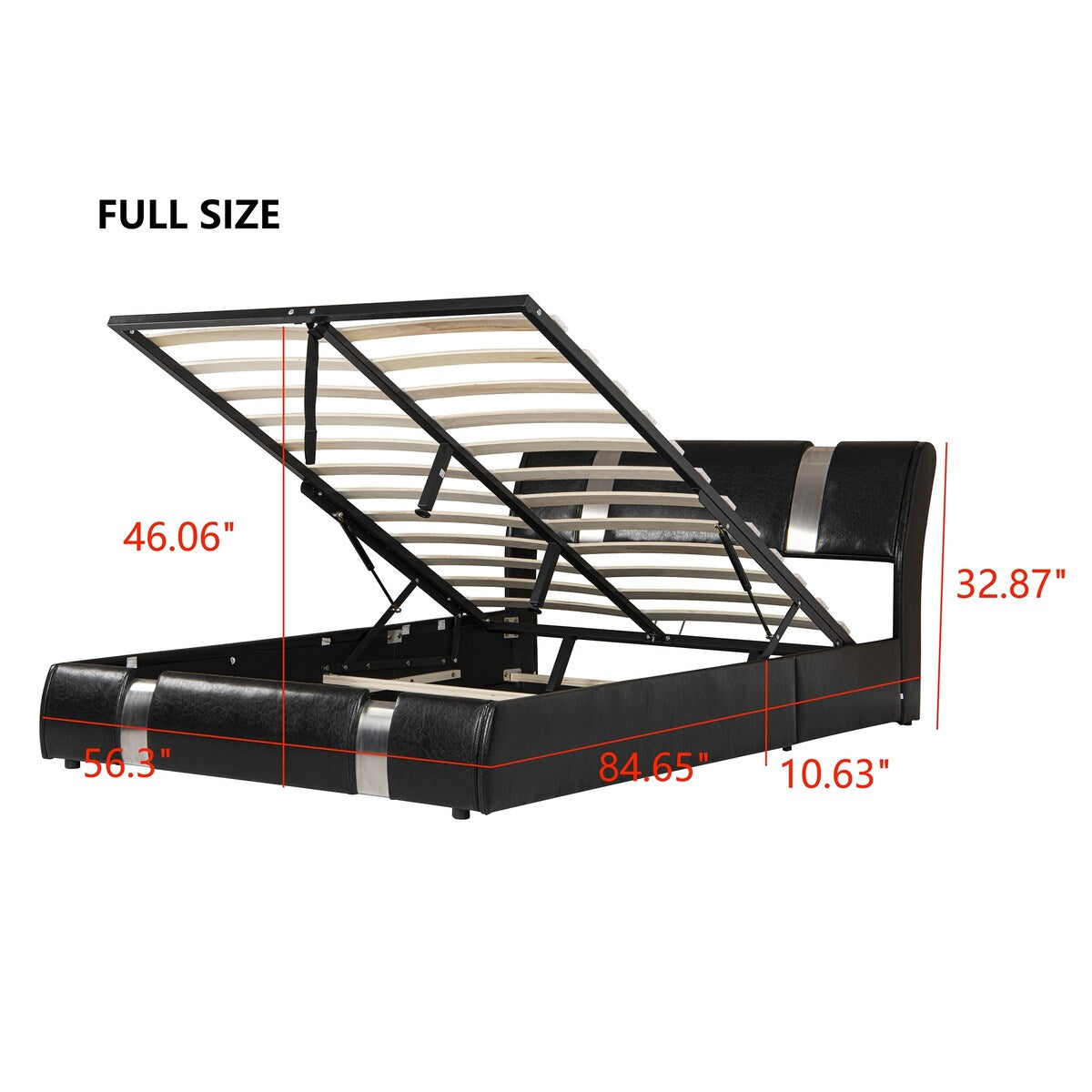 ull Size Lift Up Storage Bed Frame