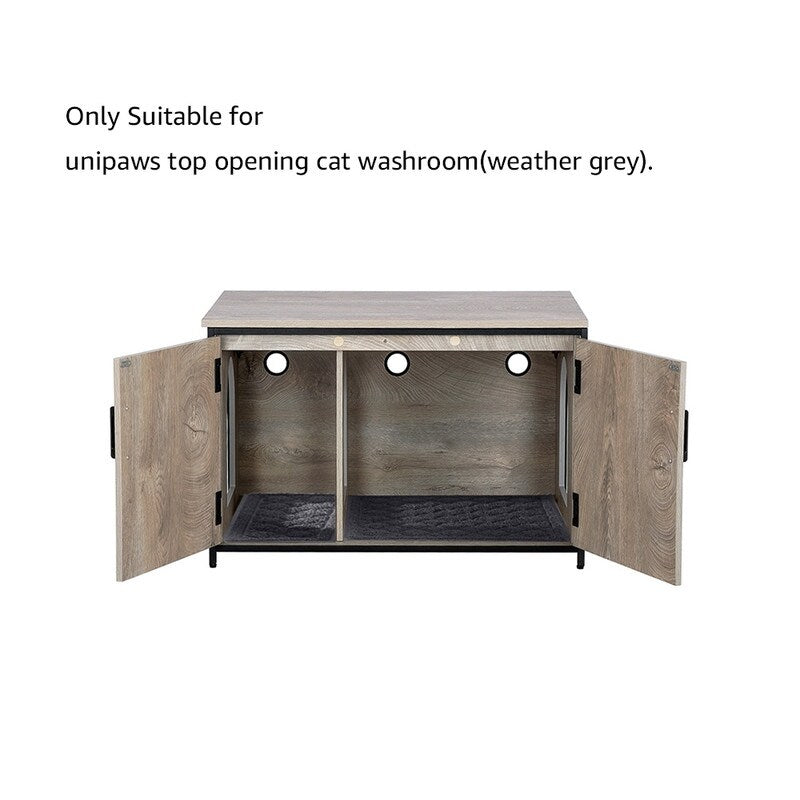 unipaws Cat Litter Box Enclosure with Top Opening, Cat Washroom Bench