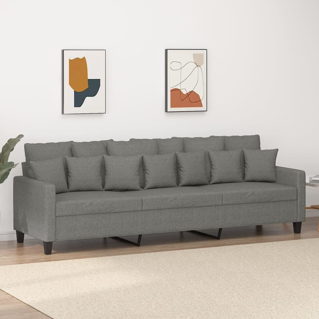 vidaXL Sofa Chair Living Room Accent Upholstered Chair with Armrest Fabric