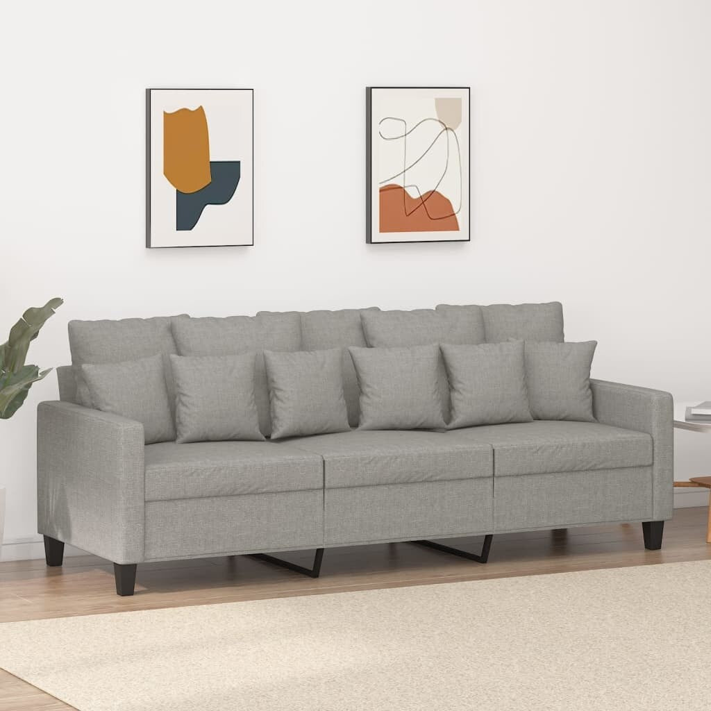 vidaXL Sofa Chair Living Room Accent Upholstered Chair with Armrest Fabric