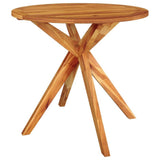 vidaXL Bistro Set Patio Table and Chairs Conversational Set Solid Acacia Wood - 27.6" x 27.6" x 24"