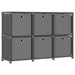 vidaXL Display Shelf Free Standing Cube Storage Shelf for Home Hallway Fabric