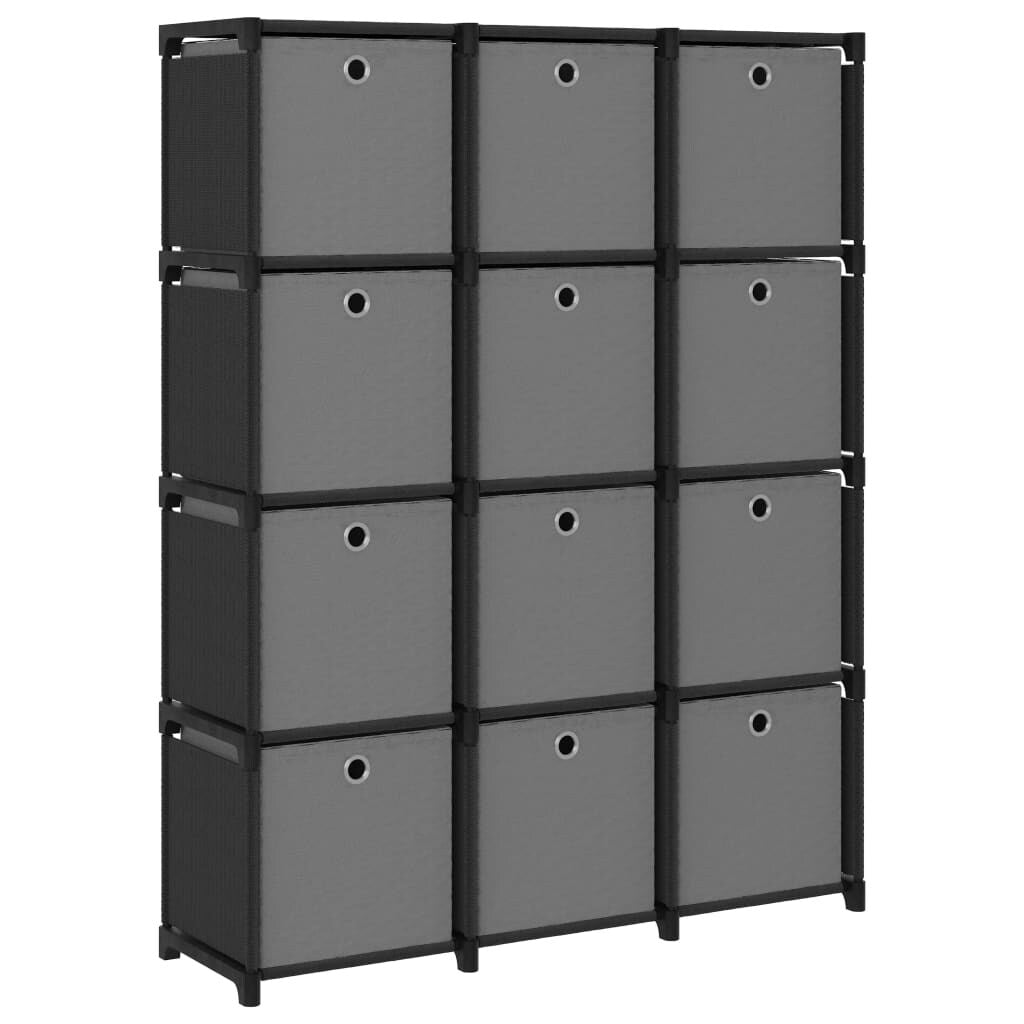 vidaXL Display Shelf Free Standing Cube Storage Shelf for Home Hallway Fabric