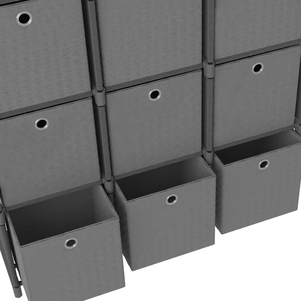 vidaXL Display Shelf Free Standing Cube Storage Shelf for Home Hallway Fabric