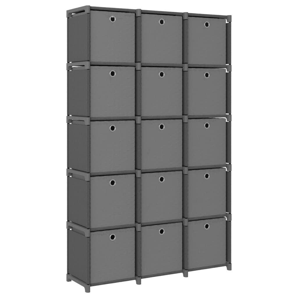 vidaXL Display Shelf Free Standing Cube Storage Shelf for Home Hallway Fabric