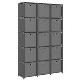 vidaXL Display Shelf Free Standing Cube Storage Shelf for Home Hallway Fabric