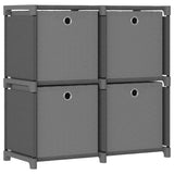 vidaXL Display Shelf Free Standing Cube Storage Shelf for Home Hallway Fabric