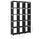 vidaXL Display Shelf Free Standing Cube Storage Shelf for Home Hallway Fabric