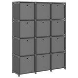 vidaXL Display Shelf Free Standing Cube Storage Shelf for Home Hallway Fabric