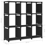 vidaXL Display Shelf Free Standing Cube Storage Shelf for Home Hallway Fabric