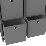 vidaXL Display Shelf Free Standing Cube Storage Shelf for Home Hallway Fabric