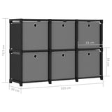 vidaXL Display Shelf Free Standing Cube Storage Shelf for Home Hallway Fabric