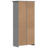 vidaXL Bookshelf Storage File Cabinet Shelf with Doors BODO Solid Wood Pine