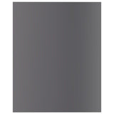 vidaXL Bookshelf Boards 4 pcs High Gloss Gray 15.7"x19.7"x0.6" Chipboard