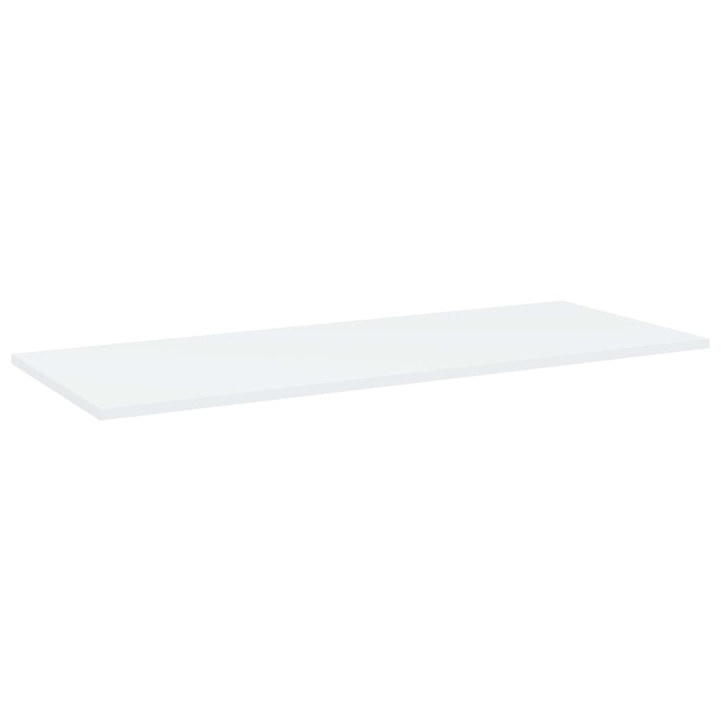 vidaXL Bookshelf Boards 4 pcs White 39.4"x15.7"x0.6" Chipboard