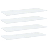 vidaXL Bookshelf Boards 4 pcs White 39.4"x15.7"x0.6" Chipboard