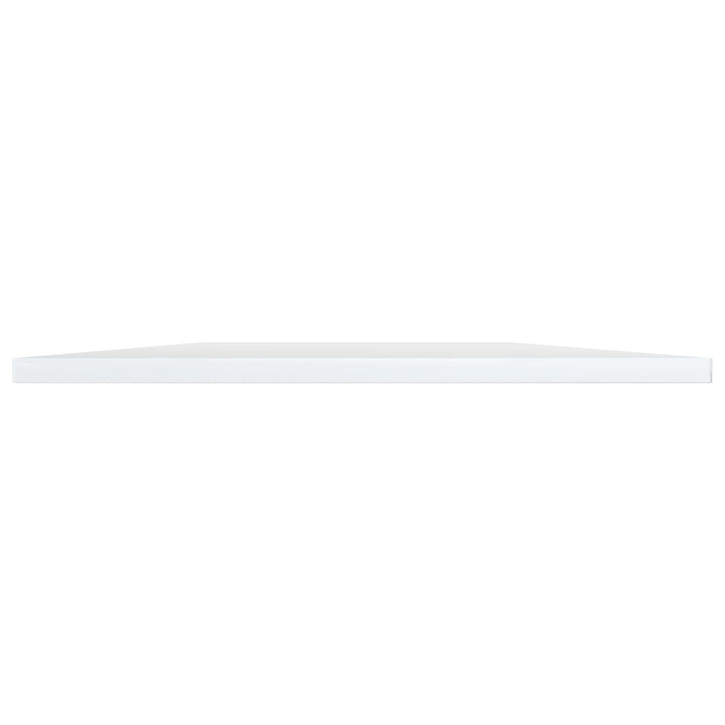 vidaXL Bookshelf Boards 8 pcs High Gloss White 23.6"x19.7"x0.6" Chipboard