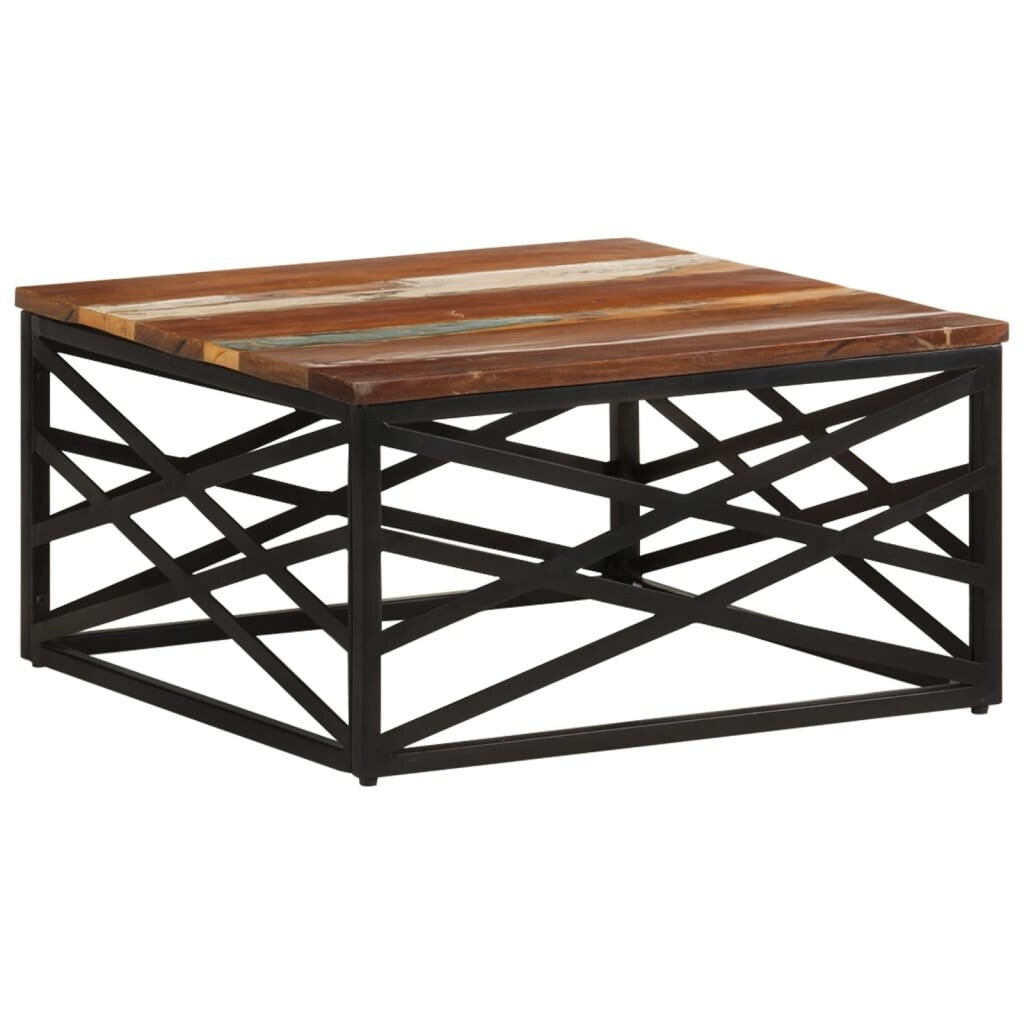 vidaXL Coffee Table End Table Sofa Table Living Room Furniture Solid Wood - 26.8" x 26.8" x 13.8"