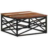 vidaXL Coffee Table End Table Sofa Table Living Room Furniture Solid Wood - 26.8" x 26.8" x 13.8"