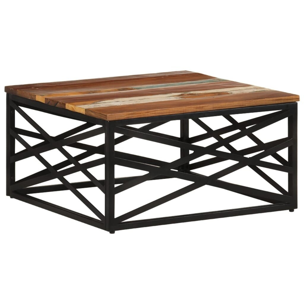 vidaXL Coffee Table End Table Sofa Table Living Room Furniture Solid Wood - 26.8" x 26.8" x 13.8"