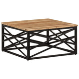 vidaXL Coffee Table End Table Sofa Table Living Room Furniture Solid Wood - 26.8" x 26.8" x 13.8"