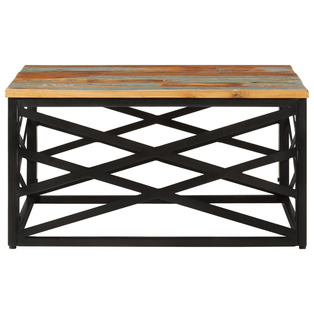 vidaXL Coffee Table End Table Sofa Table Living Room Furniture Solid Wood - 26.8" x 26.8" x 13.8"