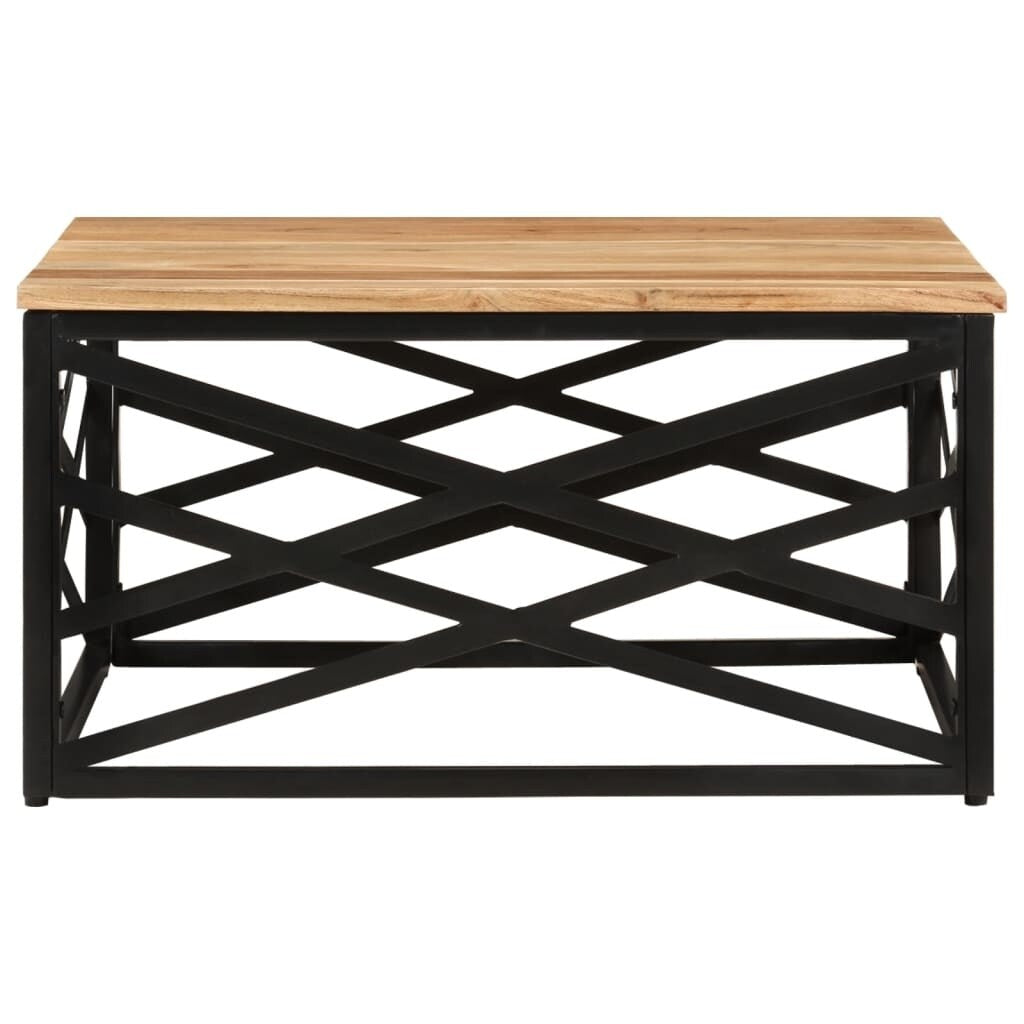 vidaXL Coffee Table End Table Sofa Table Living Room Furniture Solid Wood - 26.8" x 26.8" x 13.8"