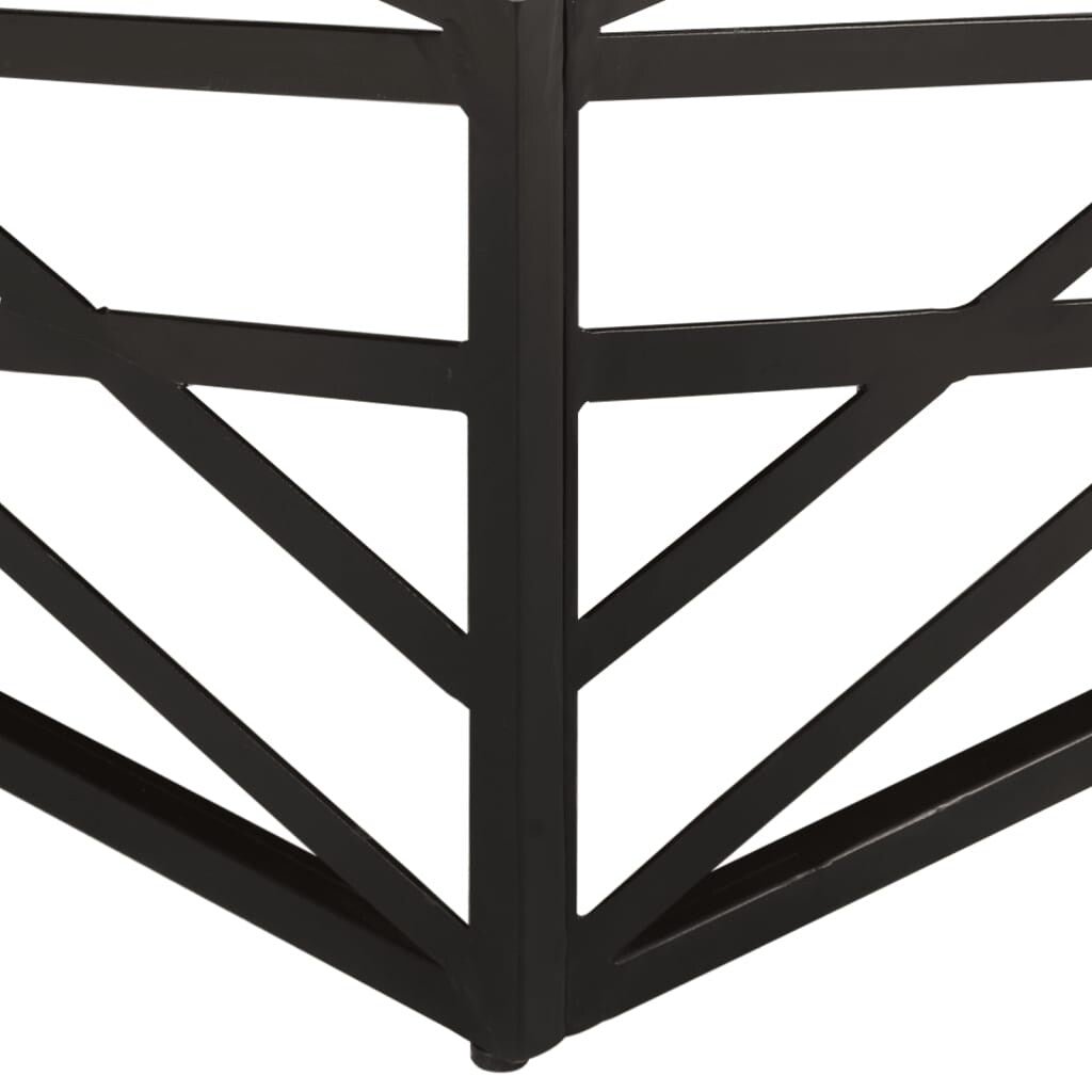 vidaXL Coffee Table End Table Sofa Table Living Room Furniture Solid Wood - 26.8" x 26.8" x 13.8"