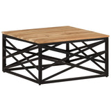 vidaXL Coffee Table End Table Sofa Table Living Room Furniture Solid Wood - 26.8" x 26.8" x 13.8"