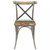 vidaXL Dining Chairs 2 pcs Solid Reclaimed Wood