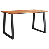 vidaXL Dining Table with Live Edge 78.7"x35.4"x29.5" Solid Wood Acacia
