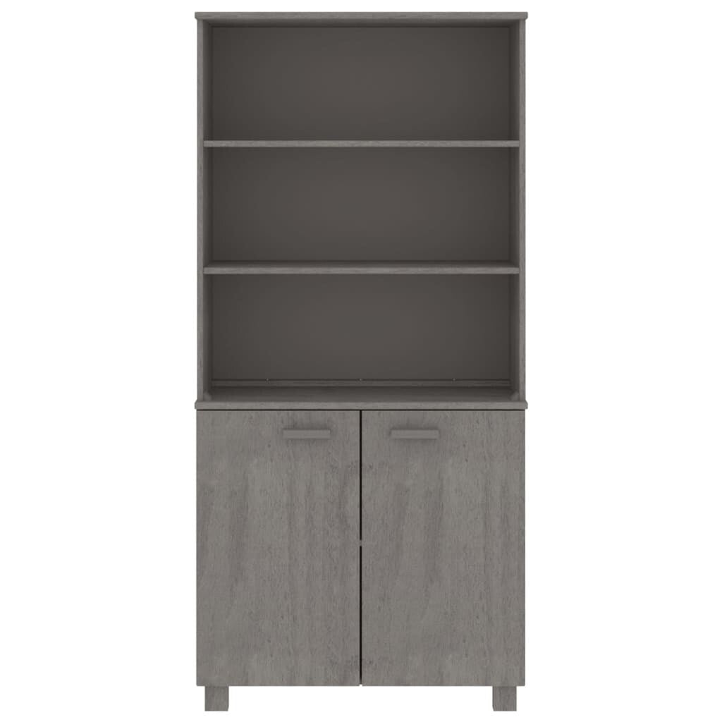 vidaXL Drawer Cabinet Bookshelf with Storage Shelves HAMAR Solid Wood Pine - 33.5" x 13.8" x 70.9"