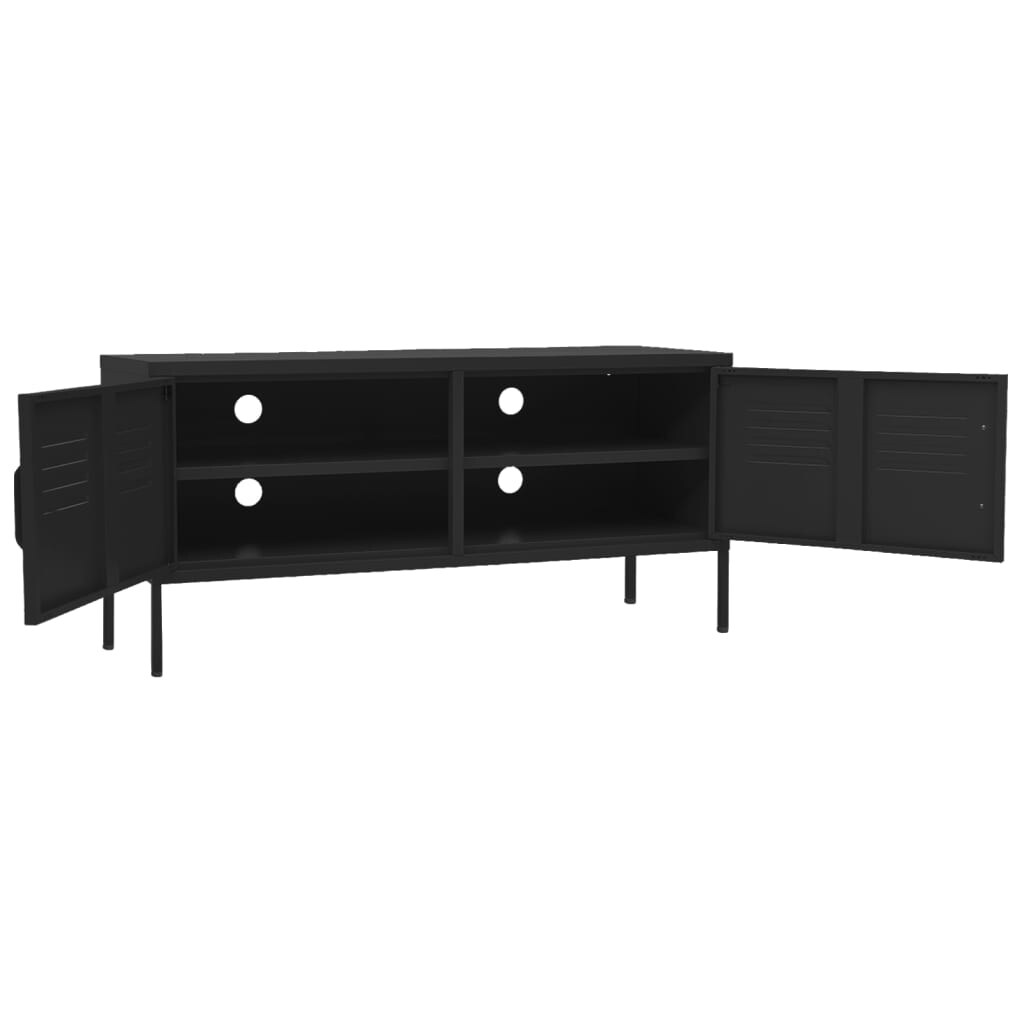 vidaXL TV Stand TV Unit Sideboard Home TV Console Media Unit Cupboard Steel - 41.3"x13.8"x19.7"
