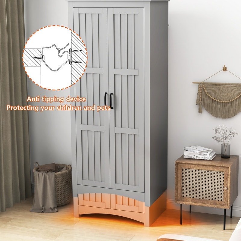 wardrobe closet with Hanging Rail,armoire wardrobe closet with shelves,wardrobe closet with doors